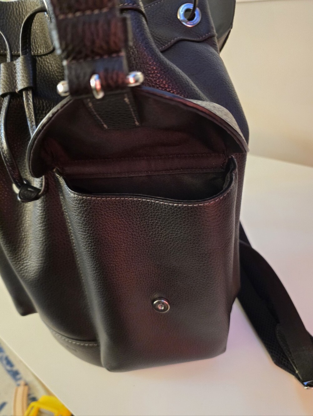 🖤 Coach Warner Backpack CW210 – Black Pebbled Leather | Like New 🖤 - Picture 11 of 15